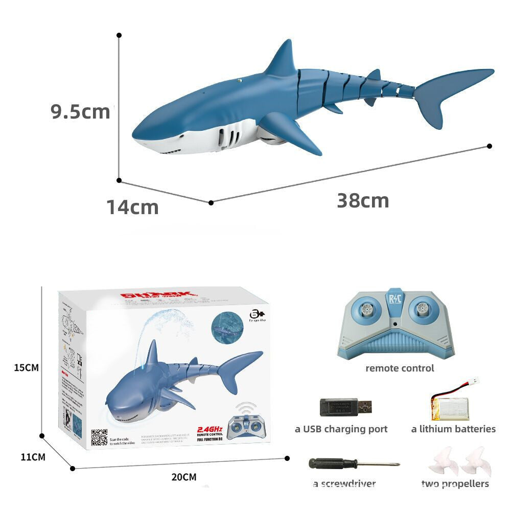 2.4G Remote Control Water Jet Shark Funny Water Spray Simulation Whale Animals Submarine Remote Control Fish