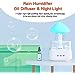 White Noise Rain Humidifier Ultrasonic Atomization Humidification Colorful Mushroom Cloud Cloud Raindrop Night Light Aroma Diffuser