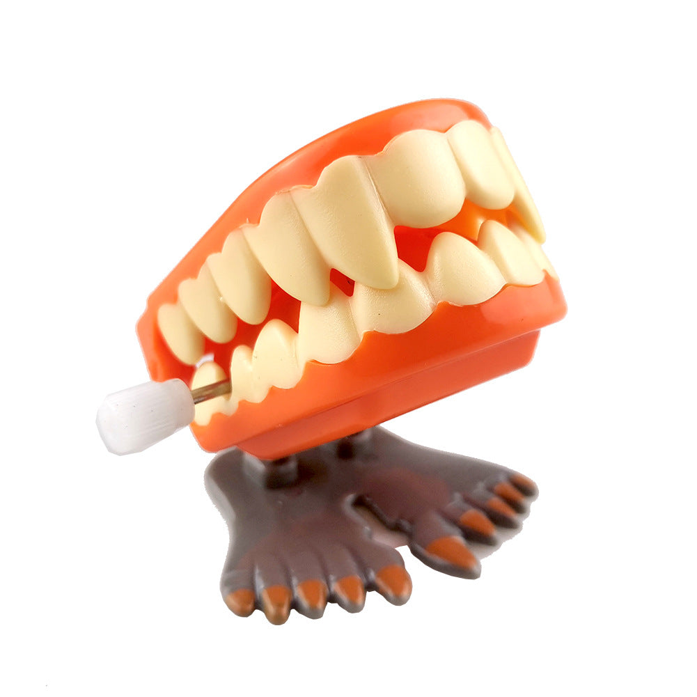 New Gift Halloween Wind-up Toy Winding Jumping Ghost Tooth Witch Zombie Pumpkin Kindergarten Small Toy