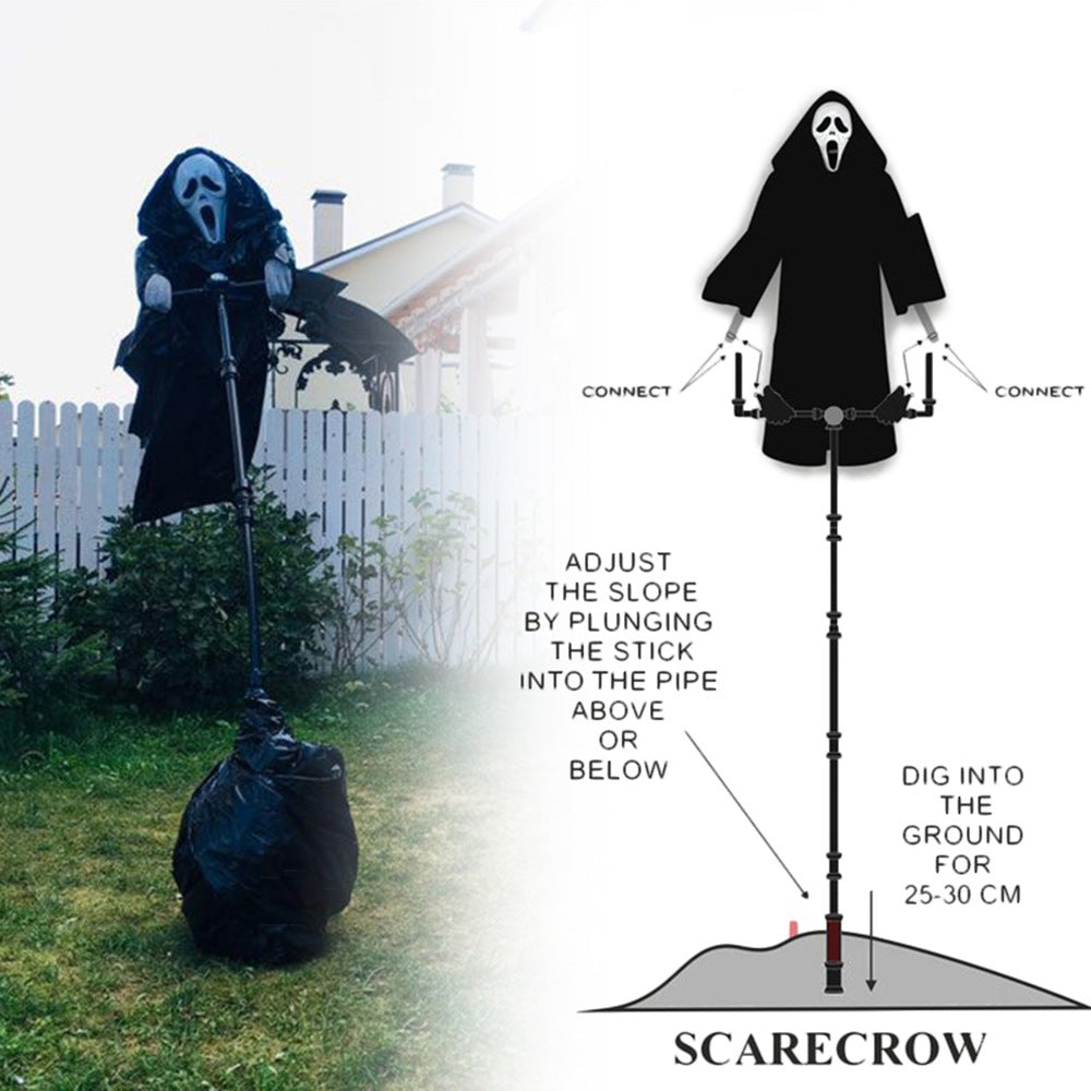 Scream ScareCrow Ghost Robe Scarecrow Halloween Product Shock Scream Garden Garden Decoration